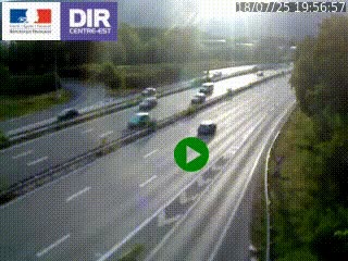 Webcam sur la Nationale 201 à hauteur de la sortie Chambéry-Nord, avant à la jonction entre l'A41 et l'A43, en direction de Lyon