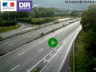 Webcam sur la Nationale 201 à hauteur de la sortie Chambéry-Nord, avant à la jonction entre l'A41 et l'A43, en direction de Lyon