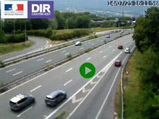 Webcam sur la Nationale 201 à hauteur de la sortie Chambéry-Nord, avant à la jonction entre l'A41 et l'A43, en direction de Lyon