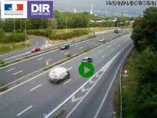 Webcam sur la Nationale 201 à hauteur de la sortie Chambéry-Nord, avant à la jonction entre l'A41 et l'A43, en direction de Lyon