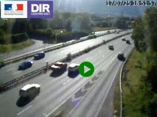 Webcam sur la Nationale 201 à hauteur de la sortie Chambéry-Nord, avant à la jonction entre l'A41 et l'A43, en direction de Lyon