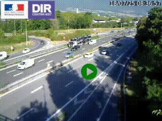 Webcam sur la Nationale 201 à hauteur de la sortie Chambéry-Nord, avant à la jonction entre l'A41 et l'A43, en direction de Lyon