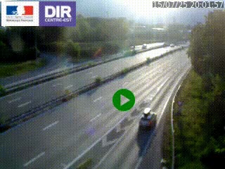 Webcam sur la Nationale 201 à hauteur de la sortie Chambéry-Nord, avant à la jonction entre l'A41 et l'A43, en direction de Lyon