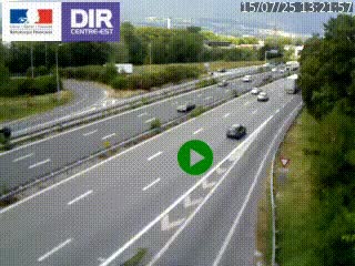 Webcam sur la Nationale 201 à hauteur de la sortie Chambéry-Nord, avant à la jonction entre l'A41 et l'A43, en direction de Lyon