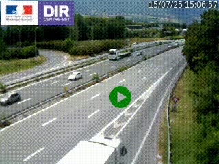 Webcam sur la Nationale 201 à hauteur de la sortie Chambéry-Nord, avant à la jonction entre l'A41 et l'A43, en direction de Lyon