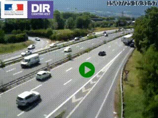 Webcam sur la Nationale 201 à hauteur de la sortie Chambéry-Nord, avant à la jonction entre l'A41 et l'A43, en direction de Lyon