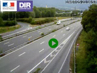 Webcam sur la Nationale 201 à hauteur de la sortie Chambéry-Nord, avant à la jonction entre l'A41 et l'A43, en direction de Lyon