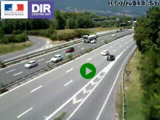 Webcam sur la Nationale 201 à hauteur de la sortie Chambéry-Nord, avant à la jonction entre l'A41 et l'A43, en direction de Lyon