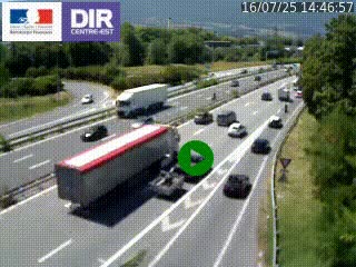 Webcam sur la Nationale 201 à hauteur de la sortie Chambéry-Nord, avant à la jonction entre l'A41 et l'A43, en direction de Lyon
