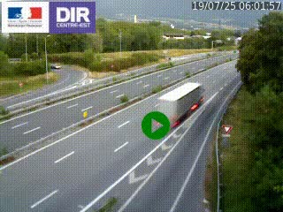 Webcam sur la Nationale 201 à hauteur de la sortie Chambéry-Nord, avant à la jonction entre l'A41 et l'A43, en direction de Lyon