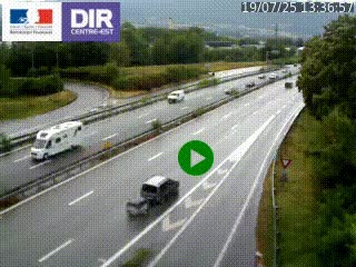 Webcam sur la Nationale 201 à hauteur de la sortie Chambéry-Nord, avant à la jonction entre l'A41 et l'A43, en direction de Lyon