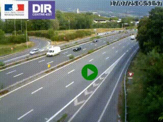 Webcam sur la Nationale 201 à hauteur de la sortie Chambéry-Nord, avant à la jonction entre l'A41 et l'A43, en direction de Lyon