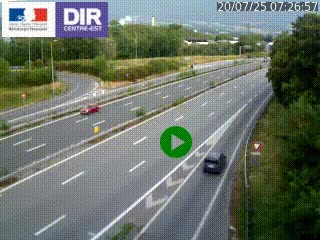 Webcam sur la Nationale 201 à hauteur de la sortie Chambéry-Nord, avant à la jonction entre l'A41 et l'A43, en direction de Lyon