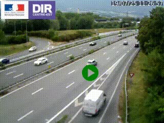 Webcam sur la Nationale 201 à hauteur de la sortie Chambéry-Nord, avant à la jonction entre l'A41 et l'A43, en direction de Lyon