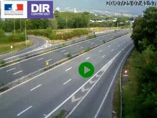Webcam sur la Nationale 201 à hauteur de la sortie Chambéry-Nord, avant à la jonction entre l'A41 et l'A43, en direction de Lyon