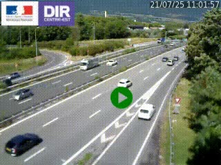 Webcam sur la Nationale 201 à hauteur de la sortie Chambéry-Nord, avant à la jonction entre l'A41 et l'A43, en direction de Lyon