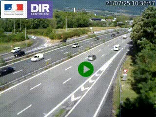 Webcam sur la Nationale 201 à hauteur de la sortie Chambéry-Nord, avant à la jonction entre l'A41 et l'A43, en direction de Lyon