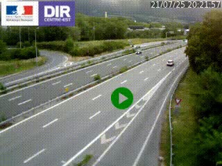 Webcam sur la Nationale 201 à hauteur de la sortie Chambéry-Nord, avant à la jonction entre l'A41 et l'A43, en direction de Lyon