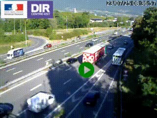 Webcam sur la Nationale 201 à hauteur de la sortie Chambéry-Nord, avant à la jonction entre l'A41 et l'A43, en direction de Lyon