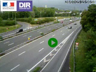 Webcam sur la Nationale 201 à hauteur de la sortie Chambéry-Nord, avant à la jonction entre l'A41 et l'A43, en direction de Lyon