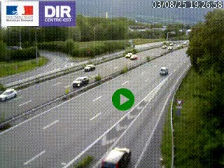 Webcam sur la Nationale 201 à hauteur de la sortie Chambéry-Nord, avant à la jonction entre l'A41 et l'A43, en direction de Lyon