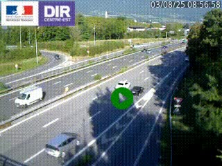 Webcam sur la Nationale 201 à hauteur de la sortie Chambéry-Nord, avant à la jonction entre l'A41 et l'A43, en direction de Lyon