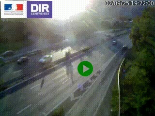 Webcam sur la Nationale 201 à hauteur de la sortie Chambéry-Nord, avant à la jonction entre l'A41 et l'A43, en direction de Lyon