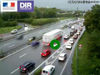 Webcam sur la Nationale 201 à hauteur de la sortie Chambéry-Nord, avant à la jonction entre l'A41 et l'A43, en direction de Lyon