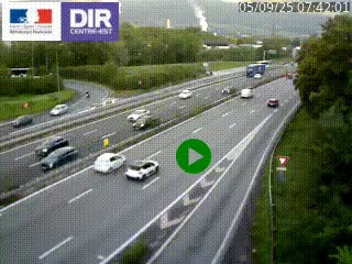 Webcam sur la Nationale 201 à hauteur de la sortie Chambéry-Nord, avant à la jonction entre l'A41 et l'A43, en direction de Lyon