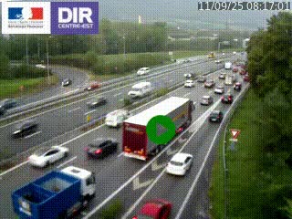 Webcam sur la Nationale 201 à hauteur de la sortie Chambéry-Nord, avant à la jonction entre l'A41 et l'A43, en direction de Lyon