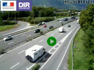 Webcam sur la Nationale 201 à hauteur de la sortie Chambéry-Nord, avant à la jonction entre l'A41 et l'A43, en direction de Lyon