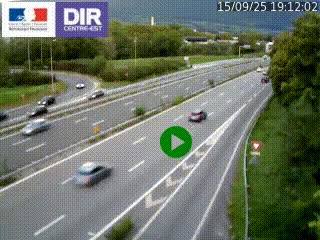 Webcam sur la Nationale 201 à hauteur de la sortie Chambéry-Nord, avant à la jonction entre l'A41 et l'A43, en direction de Lyon