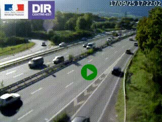 Webcam sur la Nationale 201 à hauteur de la sortie Chambéry-Nord, avant à la jonction entre l'A41 et l'A43, en direction de Lyon
