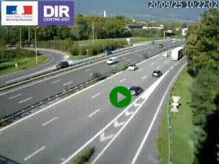 Webcam sur la Nationale 201 à hauteur de la sortie Chambéry-Nord, avant à la jonction entre l'A41 et l'A43, en direction de Lyon