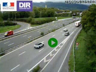Webcam sur la Nationale 201 à hauteur de la sortie Chambéry-Nord, avant à la jonction entre l'A41 et l'A43, en direction de Lyon
