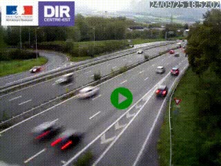 Webcam sur la Nationale 201 à hauteur de la sortie Chambéry-Nord, avant à la jonction entre l'A41 et l'A43, en direction de Lyon