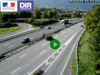 Webcam sur la Nationale 201 à hauteur de la sortie Chambéry-Nord, avant à la jonction entre l'A41 et l'A43, en direction de Lyon