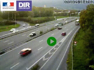 Webcam sur la Nationale 201 à hauteur de la sortie Chambéry-Nord, avant à la jonction entre l'A41 et l'A43, en direction de Lyon