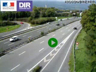 Webcam sur la Nationale 201 à hauteur de la sortie Chambéry-Nord, avant à la jonction entre l'A41 et l'A43, en direction de Lyon