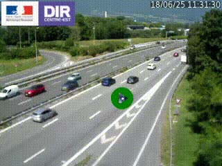 Webcam sur la Nationale 201 à hauteur de la sortie Chambéry-Nord, avant à la jonction entre l'A41 et l'A43, en direction de Lyon