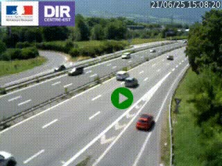 Webcam sur la Nationale 201 à hauteur de la sortie Chambéry-Nord, avant à la jonction entre l'A41 et l'A43, en direction de Lyon