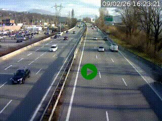 <h2>Caméra routière à hauteur des centres commerciaux et de la sortie 14 en direction d'Albertville</h2>