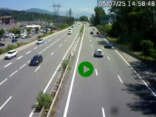 Caméra routière à hauteur des centres commerciaux et de la sortie 14 en direction d'Albertville