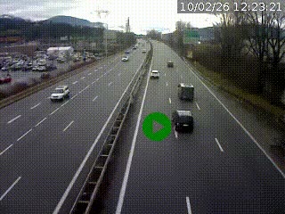 Caméra routière à hauteur des centres commerciaux et de la sortie 14 en direction d'Albertville