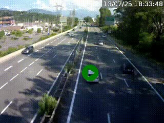 <h2>Caméra routière à hauteur des centres commerciaux et de la sortie 14 en direction d'Albertville</h2>