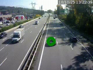 <h2>Caméra routière à hauteur des centres commerciaux et de la sortie 14 en direction d'Albertville</h2>
