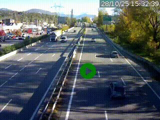 <h2>Caméra routière à hauteur des centres commerciaux et de la sortie 14 en direction d'Albertville</h2>