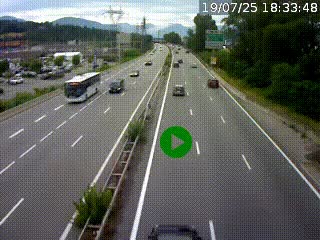 <h2>Caméra routière à hauteur des centres commerciaux et de la sortie 14 en direction d'Albertville</h2>