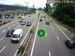 Caméra routière à hauteur des centres commerciaux et de la sortie 14 en direction d'Albertville