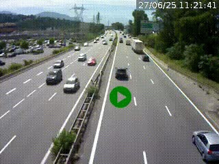 Caméra routière à hauteur des centres commerciaux et de la sortie 14 en direction d'Albertville